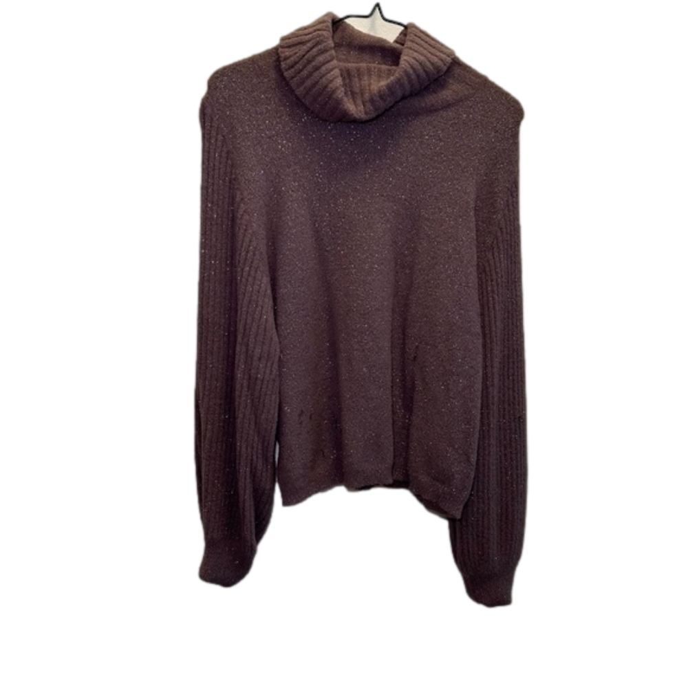 Filly Flair Purple Metallic Sweater. Size Medium